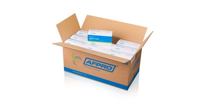 Omdoos AFPRO Filters mondkapjes Type IIR (27 doosjes = 1350 mondmaskers)
